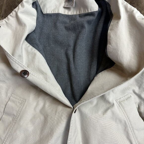 L.L. Bean Cream and Brown Military Field Jacket - Picture 4 of 11